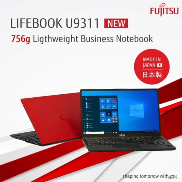 Fujitsu Laptop Lifebook U9311X (Red) Core i7 512GB PCIe G3