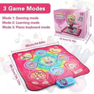 joyfia electronic dance mat for girls 3 to 12 years old